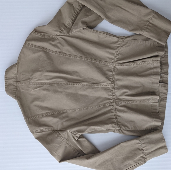 Banana Republic Khaki Bomber Jacket - Sz. Small - Picture 8 of 9